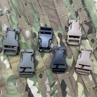 2Pcs/Set 1 Inch QASM Webbing Buckle MOLLE PALS Webbing Airsoft Hunting Vest Modular Attachment Point For Tactical Vest Backpack