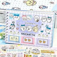 30 Pages Chiikawa Sticker Book Kawaii Cartoon DIY Scrapbook Decor Cute Anime for Girl Hand Account Stickers Stationery Gift Toys