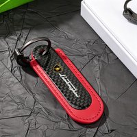 Carbon Fibre Keychain Creative Car Keyring Pendant For Lamborghini LP570 LP610 Urus LP700 LP770 Gallardo Aventador Accessories