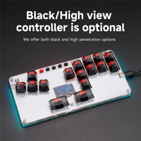 B29C-Mustfun Hitbox Controller Mini Leverless Arcade Stick Controller For PC/PS3/PS4/Switch And Fightstick Arcade Games