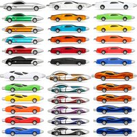 21PCS Cute Creative Car Ballpoint Pens Children's Writing Marker Personalized Stationery Primary School Supplies Prizes Gift