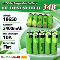 Der neue 18650 INR18650-34B 3,7-V- und 3400-mAh-Lithium-Ionen-Akku mit einer Kapazität von 20 A ist für tragbare Taschenlampen, Spielzeug und Elektrowerkzeuge konzipiert.
