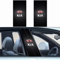 2Pcs Car Center Pillar Anti-scratch Protector Film Sticker Auto B Pillar Decoration Decal For KIA Sportage Picanto Rio Ceed Soul