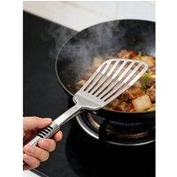 Stainless Steel Sauté Spatula, Heat-Resistant Kitchen Turner, Heavy-Duty Stainless Steel Wok Spatula
