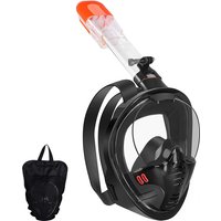 Snorkel Mask Full Face 180°view Fully Dry Anti-fog Leak Technology Sports Camera Compatible Safe Adults Snorkeling Experience