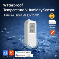 Smart Life Zigbee Waterproof Temperature Humidity Sensor IP65 For Indoor Outdoor Use Tuya Smart Home Requires Zigbee Gateway Hub