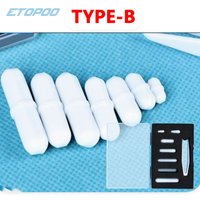 ETOPOO 7pcs Mixed Magnetic Stirrer Bar Mixed Size PTFE Magnetic Stirrer Mixer Stir Bars