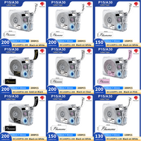 Phomemo A30 P15 Label Printer Tape - Separator Paper Multi-Color Pre-Adhesive Standard Labels Waterproof & Oil-Resistant