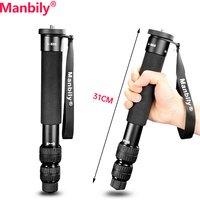 Manbily A-888 Portable Travel Monopod Selfie Pole 7 sections For iPhone DSLR Camera Gopro Lightweight Holder 31cm Max Tube 32mm