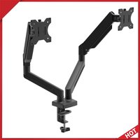 Dual Monitor Stand Holds Up To 19.8lbs Expandable Display Bracket Monitor Arm Desk Mount for 13 To 32 Inch Computer Screens