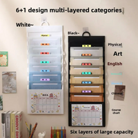 Wall-Mounted Accordion Style Exam Paper Storage Bag Multi-Layer Classification Student Dedicated A4 Document File Folder