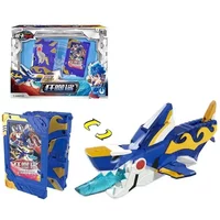 New Metal Cardbot Transforming Robot to Card Action Figures Mega Ambuler Transformation Card Model Toys for Child Gift