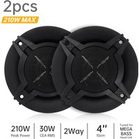 2 pcs 4 / 6 Inch 210W 270W 2 / 3 Way Car HiFi Full Range Frequency Speakers, Universal Coaxial Speakers
