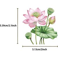200PCS Cartoon Transparent PET Plastic Beautiful Flower Graffiti Stickers Luggage Guitar Notebook Stationery Decor Waterproof