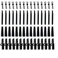 Fishing Tackle Tool Set Including Clip Change Swivels Anti-Tangles Sleeves
