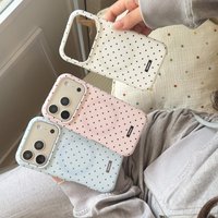 Wave Point Fine Polka Dots For Magsafe Magnetic Wireless Charging Phone Case For iPhone 17 16 15 14 Pro Max 13 Cover Funda