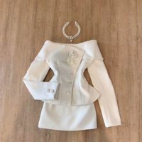 Korean Style Gentle Vintage Patchwork Sets Women Chic Lace Up Top + Solid Skirt Suit Winter Elegant Party Two-piece Set 2025 New