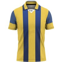Fashion Striped Graphic Football Polo Shirts For Men Summer Trendy Sports 3D Printed V Neck Polo Loose Breathable Polo Shirt
