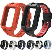 Silikonarmband für Samsung Galaxy Fit 3 Sport Vollständig Abdeckendes Ersatz-Armband für Galaxy Fit 3 Zubehör Correa