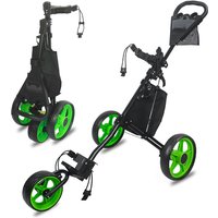 2026 Oem Hot Selling Golf Trolley 3 Wheels Aluminum Folding Height Adjustable Golf Push Trolley