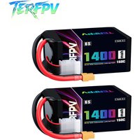 TERFPV 6S 22.2V Lipo Battery 1400mAh 150C/300C with XT60 Plug For Quadcopter Drone Airplane RC FPV Helicopter Hobby