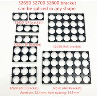 10-50PCS 32650 32700 32800 Battery Holder With Card Slot Splicing Fixed Combination Connection Base DIY Assembly Battery Pack