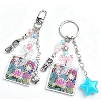 Anime Saiki Kusuo Inspiration Keychain Handmade Y2K Mobile Phone Charm Aesthetics Jewelry Pendant Cosplay Accessories