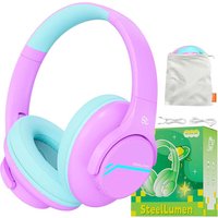 Nova1Lite Kids Active Noise Cancelling Headphones Safe Volume 74/85/94dB Bluetooth 5.3 Wireless Headphones for School Travel