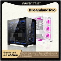 Power train Dreamland PRO PC gaming case ATX MATX ITX motherboard 360water-cooled Sea view room Double-sided glass computer case