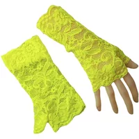 AliExpress NIUPOZ Sexy Fluorescence Party Dress Fingerless Sun Sleeve Glove Summer Women Cycling Hip Hop Punk Dance Mesh Lace Flower Mitten