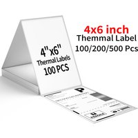 4x6 Inch Thermal Label Paper 100/200/500 sheets 100x150mm Labels Shipping DHL UPS Express Barcode For 9220/9210/246S/D100/D200