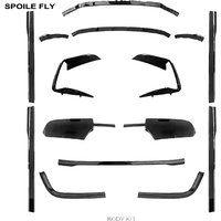 2024 To Up For Ford Transit Custom MK2 Rear Spoiler Wing Diffuser Front Lip Side Skirt Bumper Splitter Splitter Body Kit