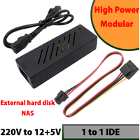 Module easy drive line hard disk power supply 12V5V desktop computer ide hard disk Cable for HDD 2.5" 3.5" with AC adaptor
