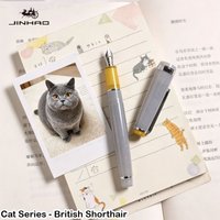 Pet Cat Series JINHAO 82 Fountain Pen Limited Edition Rose Gold Clip EF/F/M Calligraphy Pen Stationery School Office Supplies