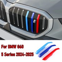 3pcs ABS for BMW G60 G30 G31 I5 5 Series 2025 2024 2018-2023 Car Racing Grille Strip Trim Clips M Performance Auto Accessories