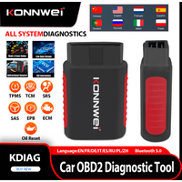 KONNWEI KDIAG Car OBD2 Diagnostic Tool Bluetooth Full System Auto Scanner Oil Reset SRS SAS EPB Service ECU TPMS Programmer Tool
