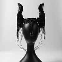 Customized Dark Stage Funny Horn Exaggerated Headdress Catwalk Headband masquerade mask