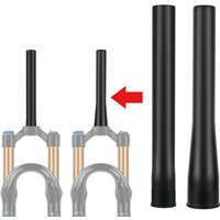 28.6mm Front Fork Extension Head Tube Taper Straight Riser Steerer Tube Aluminum Alloy Black For Road Mountain Bike Repair Repla