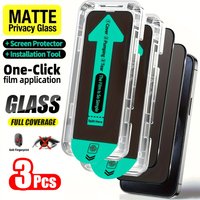 NNBILI 3pcs Dust-Free Green Matte Anti-Spy Tempered Glass Screen Protector For iPhone 17Pro Max 17Pro 17Air 16Pro Max 16 Series