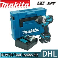 Original Makita DTW700Z 18V LXT Brushless Impact Wrench 700Nm High Torque Heavy Duty 1/2 Inch Drive Cordless Automotive Pro Tool