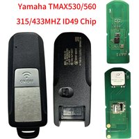jingxin Motorcycle Remote key For YAMAHA car key T-MAX 530/560 TMAX530 TMAX560 2016-2021 ID49 434/315MHz Smart Key