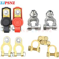 Car Battery Terminal Top Quick Post Terminals Wire Cable Clamp Terminal Positive Negative Electric Automotive Connector 12V 24V
