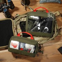 Tactical D3 Backpack Transparent Insert Pouch Large/Small Bag First Aid Organizer Pouch Camping Travel Medical Storage Bag