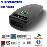 Mini Barcode Scanners USB Wired/Bluetooth/ 2.4G Wireless 1D 2D Scanner QR PDF417 EAN13 Data Matrix Bar Code Reader