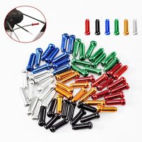 AliExpress NONE 50Pcs Bike Inner Cable End Caps Alloy Road Mountain Bicycle Brake Tips Shift Cable End Crimps Cycling Accessories Parts