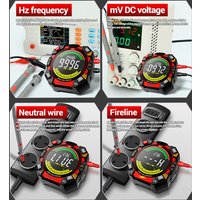 AliExpress NONE Digital Multimeter 6000Counts NCV Voltage Tester with VA Backlit LCD Data Hold Capacitance Temperature Frequency Duty Cycle Test