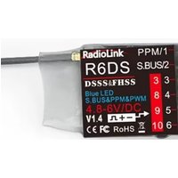 Radiolink R6DS 2.4G 6/10 Channels RC Transmitter Receiver SBUS/PWM/PPM for Racing Drones Quad Airplane