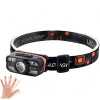 AliExpress cycle zone Portable Sensor Headlight LED Headlamp TYPE-C Rechargeable 6 Lighting Modes Induction Head Flashlight Outdoor Camping Head Torch