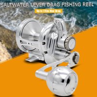 Saltwater Trolling Reel High Speed Ratio Fishing Reel Max Drag 30KG Full Metal Baitcasting Fishing Reel