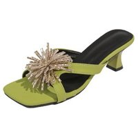 Sandals and Slippers Women's 2026 Summer New Rhinestones Have A Beautiful Temperament and Wear High Heels